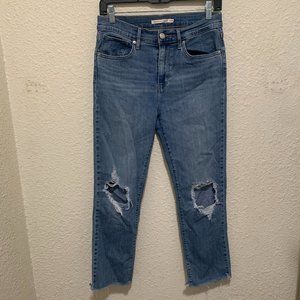 Levi's 724 High Rise Straight Women's Denim Jeans Size 28